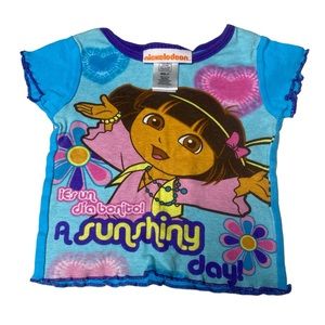 Nickelodeon Short Sleeve Top with Hippie Dora